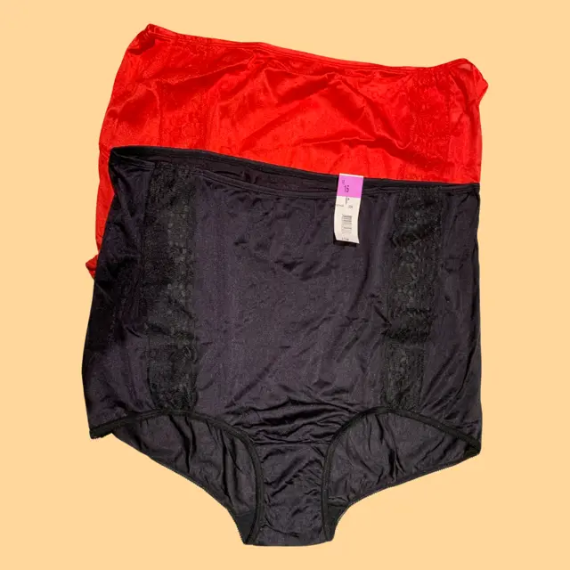 Plus Size XXXL US10 Nylon Panties Briefs Underwear Unisex Soft
