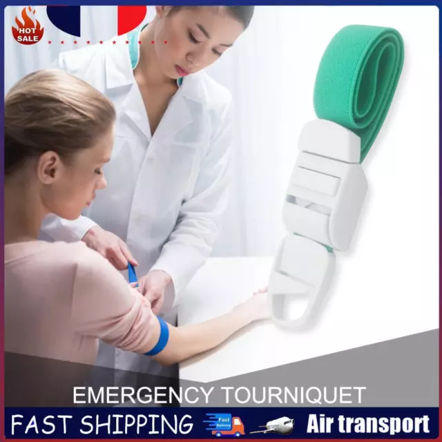Portable Tourniquet Outdoor Emergency Medical Buckle Type Tourniquet (Green) FR