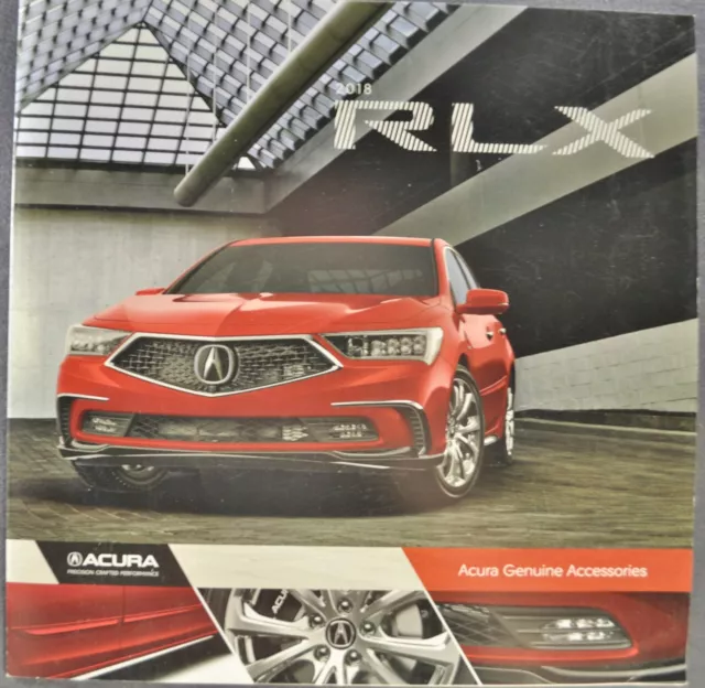 2018 Acura RLX Sedan Accessories Sales Brochure Folder Excellent Original 18