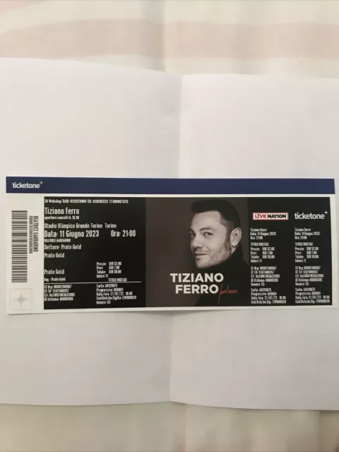 biglietto concerto Tiziano Ferro