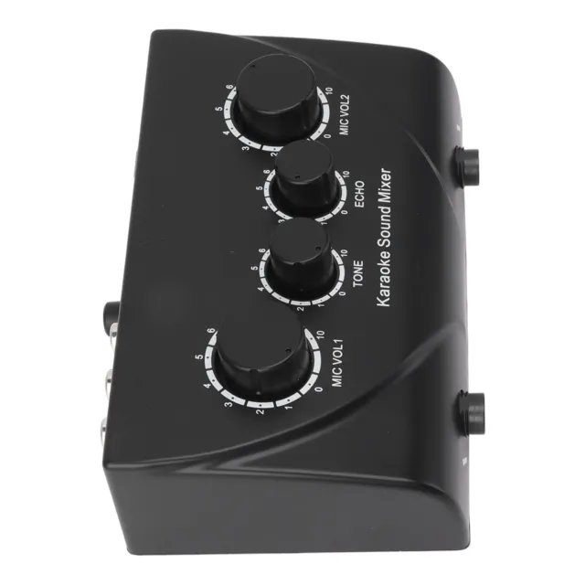 (US Plug) Portable Sound Mixer Karaoke Sound Mixer 50Hz 60Hz 1/4 Inch