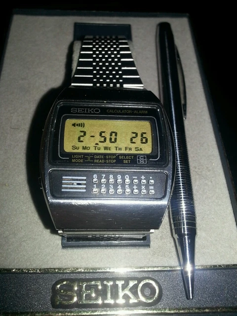 CALCULATRICE ALARME QUARTZ Seiko C359 5000 LCD EUR 93 65 PicClick FR