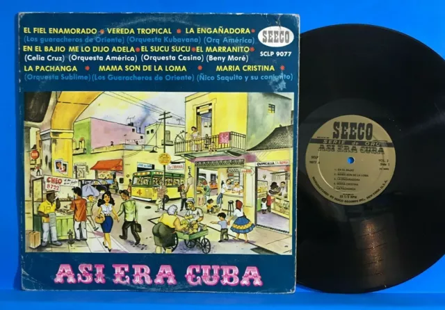 "ÑICO SAQUITO, GUARACHEROS DE ORIENTE KUBAVANA ""Asi Era Cuba"" LP SEECO EE. UU.