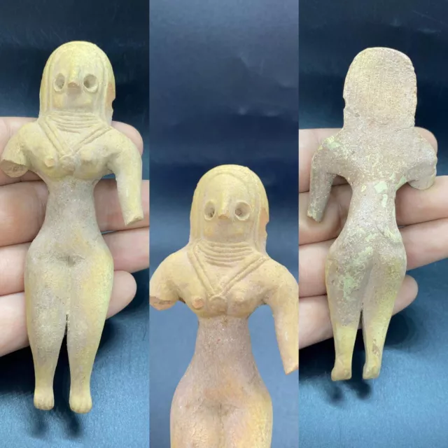 Wonderful Ancient Indus Valley Harappan Culture Torso Goddes Terracotta Statue