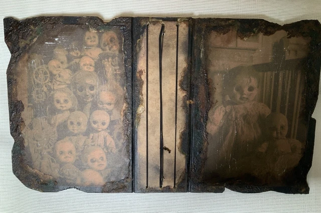 HANDMADE HAUNTED DOLLS Dark Themed Junk Journal Cover Refillable ...