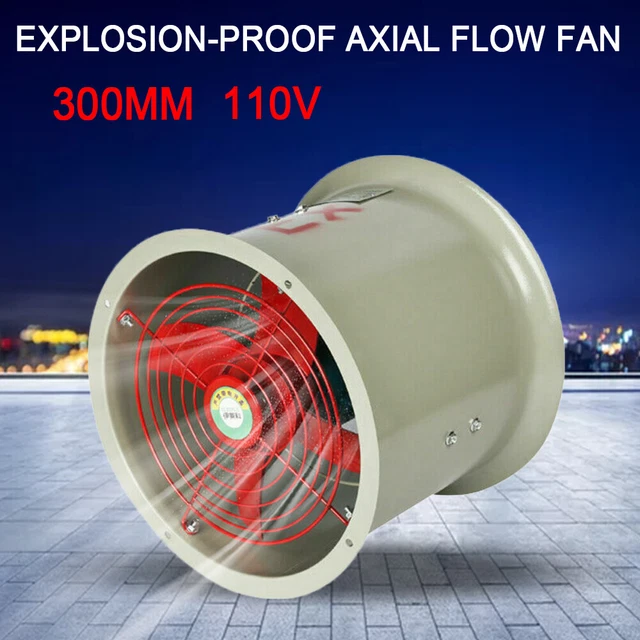 12& PIPE SPRAY Booth Paint Fumes Exhaust Fan Explosionproof Axial Fan