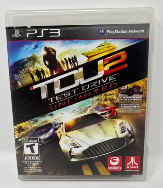 TDU 2 Test Drive Unlimited 2 (PLaystation 3) - CIB Complete w/Manual - TESTED