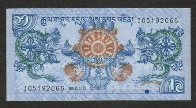 Bhutan Banknote 1 Ngultrum 2013 Unc