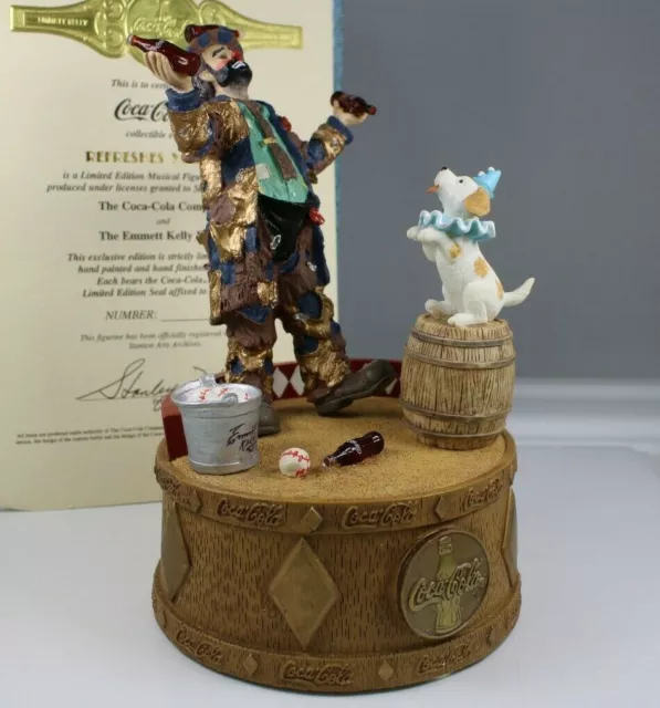 Coca-Cola Emmett Kelly Refreshes You Best Limited-Edition Musical Figurine 1995