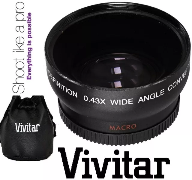 37mm HD Wide Angle Lens With Macro For Panasonic Samsung Canon Sony Pentax Nikon