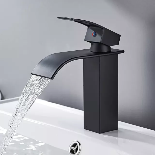 Robinet de salle de bain mitigeur cascade chromé bassin en laiton massif robinet