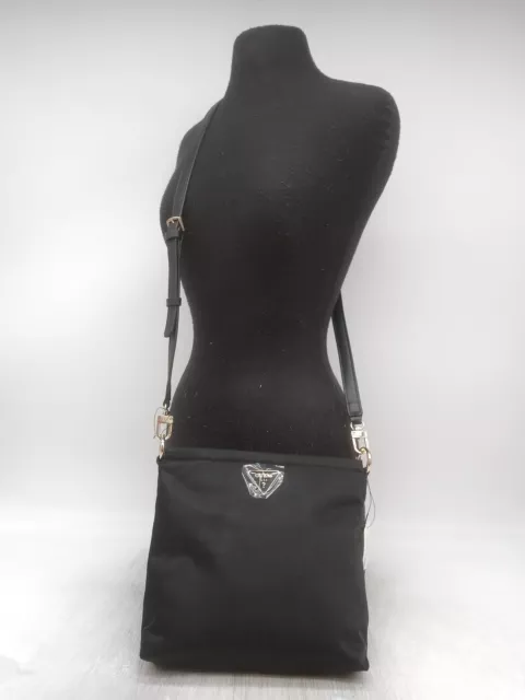 NWT Guess Jaxi Black Nylon Small Crossbody Handbag Purse