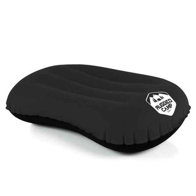 Rugged Camp Air Pillow – Black – Inflatable Travel Pillow
