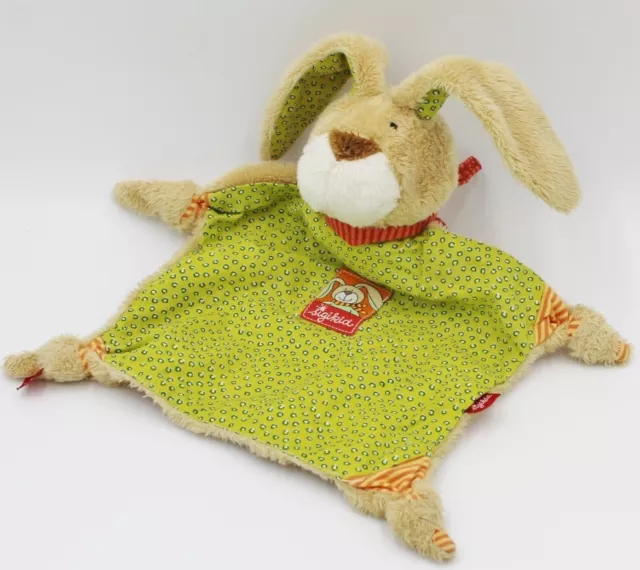 ♥ SIGIKID Schmusetuch WOMBEL BOMBEL bunny  Hase Kuscheltuch Häschen grün ♥