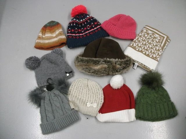 WOMEN'S HATS BUNDLE x 10 various sizes Various designs and colours
