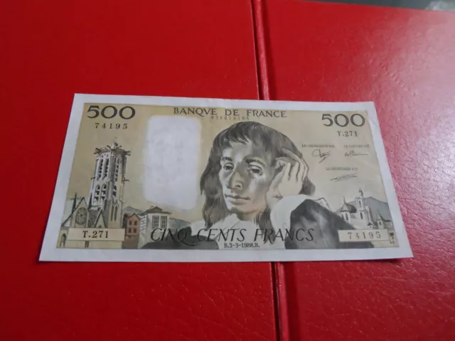 France: 500 francs pascal 1988 t.271 sup