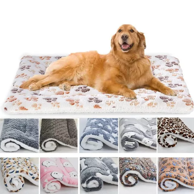 WARM THERMAL RUG Pet Beds CAT DOG BED SOFT FLEECE MAT WARM PET BLANKET PAD