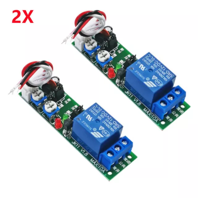 2PCS DC 12V Infinite Cycle Delay Time Timer Relay Turn ON OFF Switch Loop Module