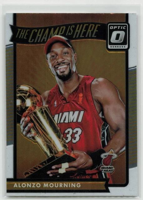 Alonzo Mourning 2016-17 Panini Donruss Optic THE CHAMP IS HERE #8 Miami Heat