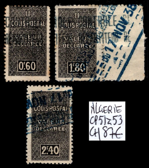Timbre Colonies ALGÉRIE - Colis Postaux N°200 - Neuf Sans Charnière ** - Variété / Erreur