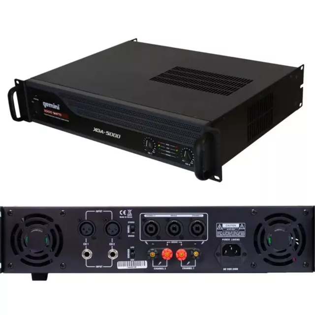 GEMINI XGA 5000 amplificatore stereo 5000 watt potenza finale NUOVO garanzia ITA