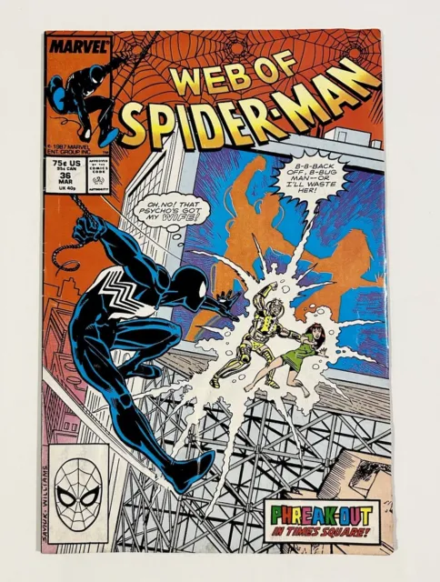Web of Spider-Man #36 1st Appearance of Tombstone Marvel Comics 1988