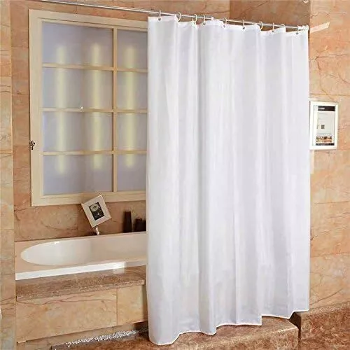 Shower Curtain Waterproof Mould Proof Bathroom Curtains with Hooks 180x180cm