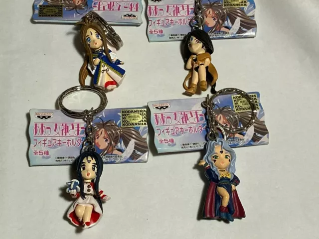 Ah My Goddess! Keychain set 4pc Official Free Shipping Oh!