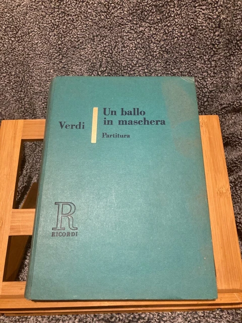 Verdi Un bal Masqué Un Ballo in maschera partition de poche reliée ed. Ricordi 4