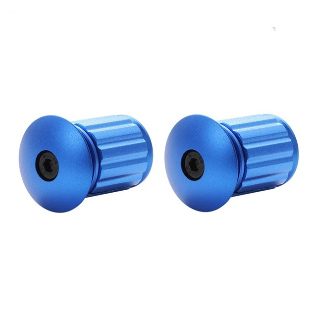 GUIDON,Bleu--Bouchons de guidon en alliage'aluminium pour VTT,avec GUIDON,Bleu--Bouchons de guidon en alliage'aluminium pour VTT,avec