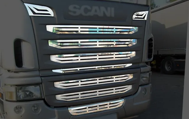 For Scania G420 Striped Front Louvre 9 Pcs