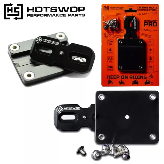 Hotswop Pro Enduro Motorcycle License Number Plate Holder Tail Tidy Bracket