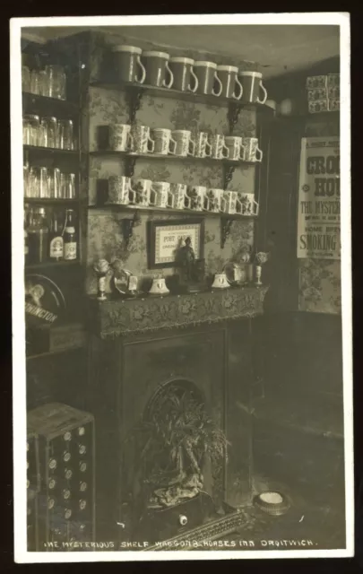 "The mysterious Shelf". Waggon & Horses Inn, High St  DROITWICH, WORCESTERSHIRE