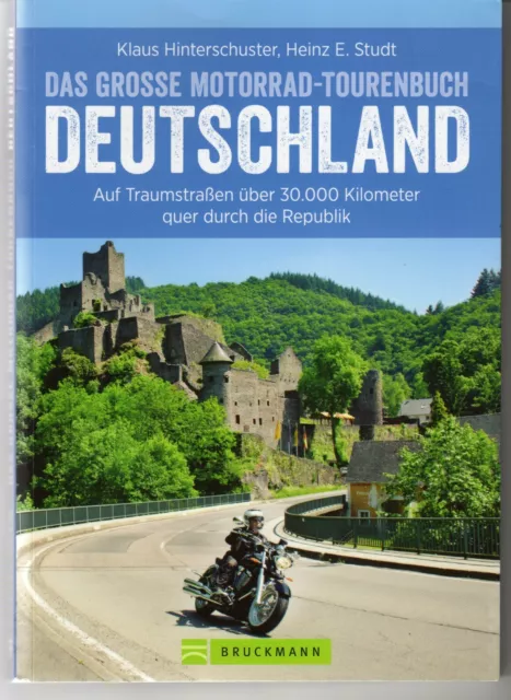 Das große Motorrad-Tourenbuch Deutschland, Klaus Hinterschuster, mit Widmung !