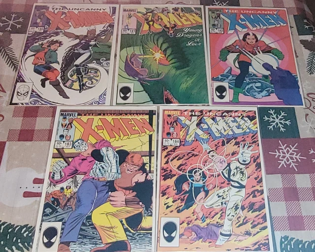 Uncanny X-Men #180, 181, 182, 183, 184 VF+ avg  (1983) 5 book lot.