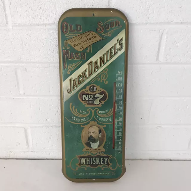 JACK DANIELS WHISKEY No 7 Metal Wall Thermometer Vintage $39.90 - PicClick