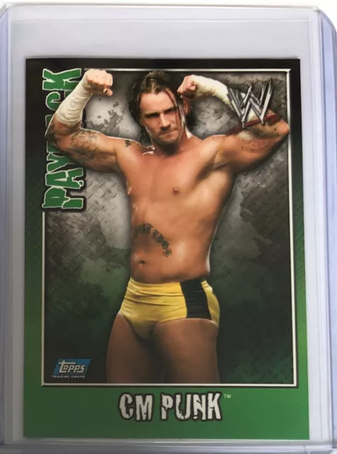 CM Punk (Topps - 2006 WWE Payback Trading Card) **ROOKIE CARD - First WWE Card**