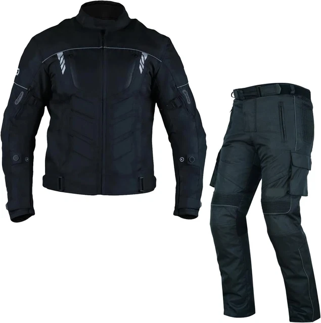 Produktbild von Motorradjacken Für 2 Teile Herren Motorrrad Textil Kombi Wasserdicht Motorrad Touring Textil Kombi Biker Motorrad Wasserdicht Jacke Und Hose 2-teiler Motorradkombi Cordura Motorrad Kombi