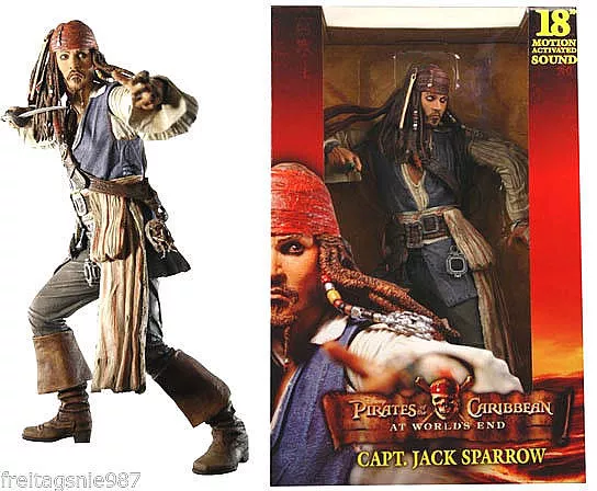 Pirates Of The Carribean  JACK SPARROW At World´s End 45cm action-figure Neca