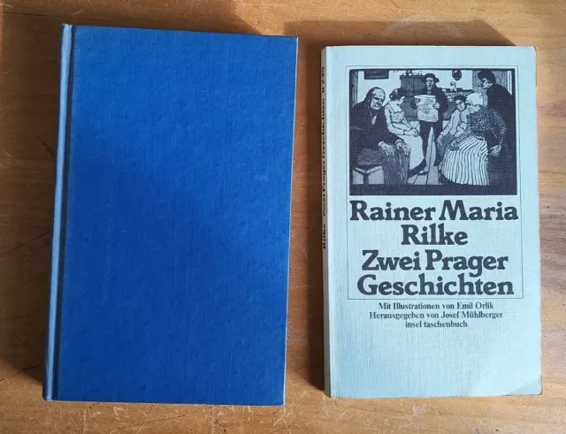 2 vintage books by Rainer Maria Rilke , in German language