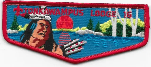 F4a Tonkawampus Lodge 16 Order of the Arrow OA Flap Boy Scouts of America BSA