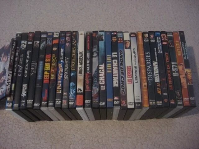 Lot 28 de DVD Fantastique/Action "Leviathan, Deep star six, Chacal, Experts" FR