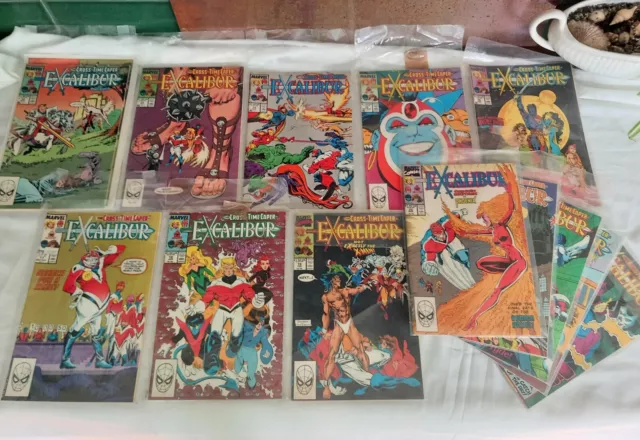 Excalibur Marvel Comics 1989 #12-21 23-25 Cross Time Caper 13 Comic Lot