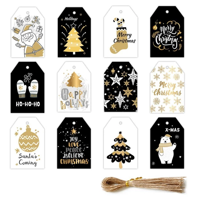 Supplies Kraft Paper Gift Wrapping Hang Tags Christmas Labels Kraft Tag