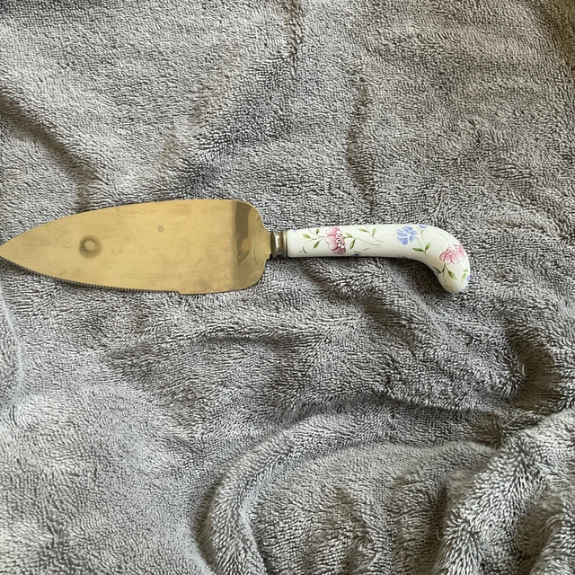 VINTAGESHEFFIELD ENGLAND ART Deco Floral Porcelain Pie Cake Server