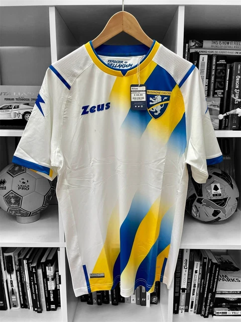 Frosinone Calcio Zeus Hommes Maillot extérieur blanc bleu