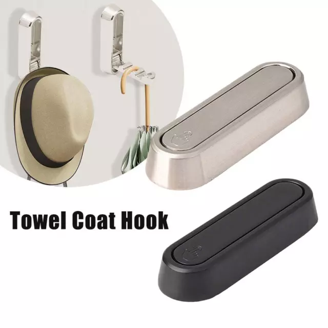 Folding Wall Hook Hidden Robe Towel Coat Hook For Home Hanger✨✨ Bathroom Z9 R9D2