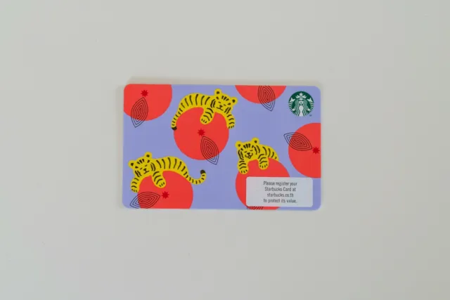 Starbucks 2022 Gift Card Chinese New Year CNY Tiger Geschenkkarte Giftcard