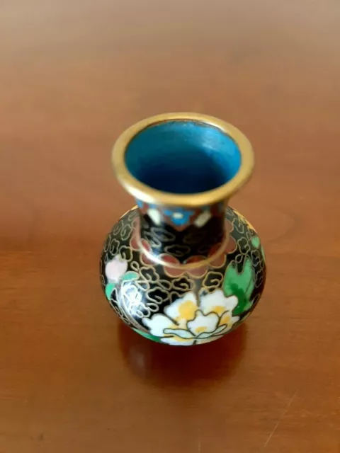 Old Original Cloisonne Decorative Jar from China