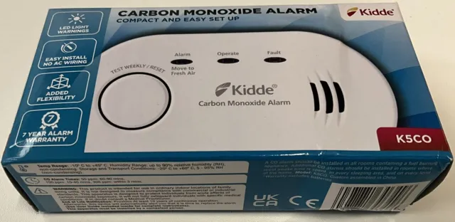 Detector de monóxido de carbono Kidde K5CO